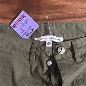 Secret Mission Olive Straight Leg Pants